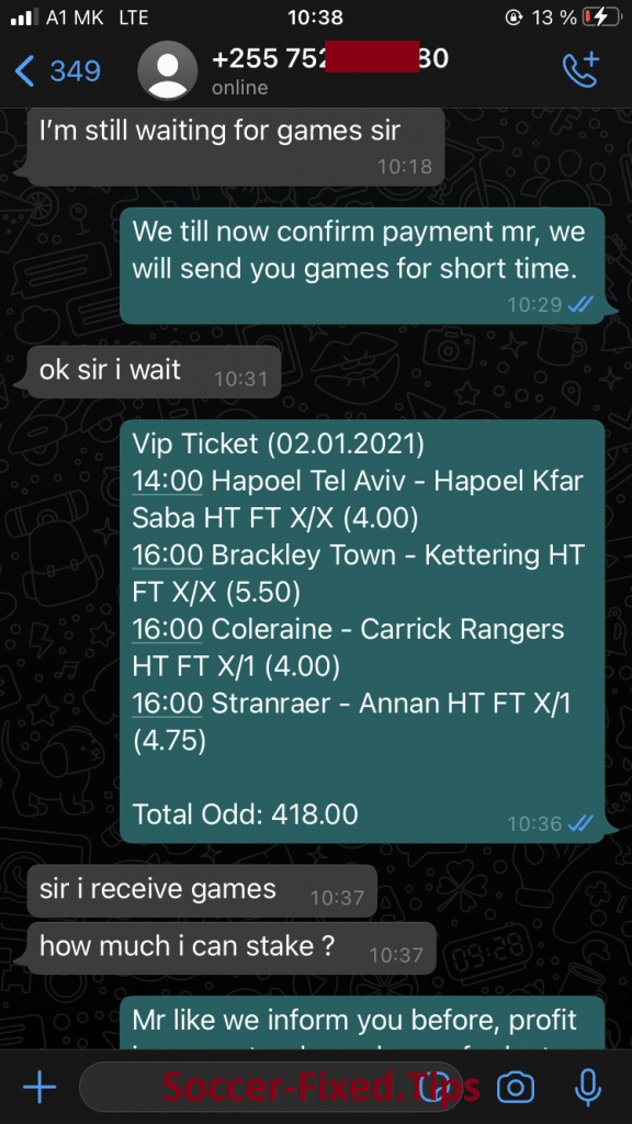 Famous Football Bets