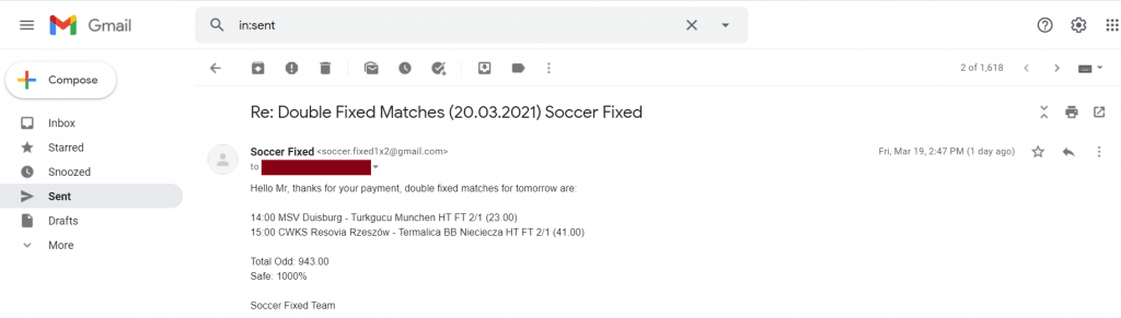 fixed matches application