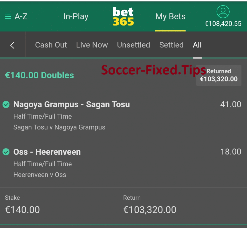 fixed single match ht ft 30 odds